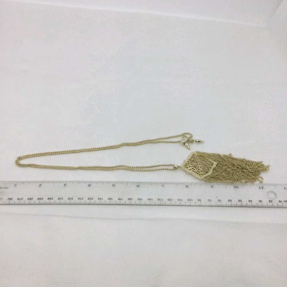 Kendra Scott Kingstone Filigree Pendant Necklace NWOT 30" - Picture 5 of 5
